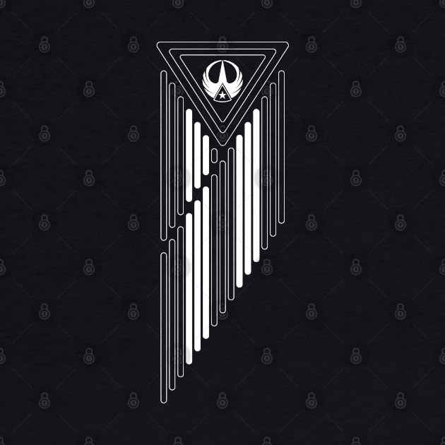 Triad of the Force - Resistance Flag (Vertical) by Triad Of The Force